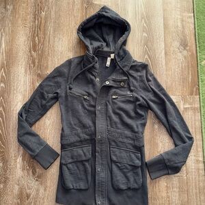 Women’s Gray Hooded Jacket